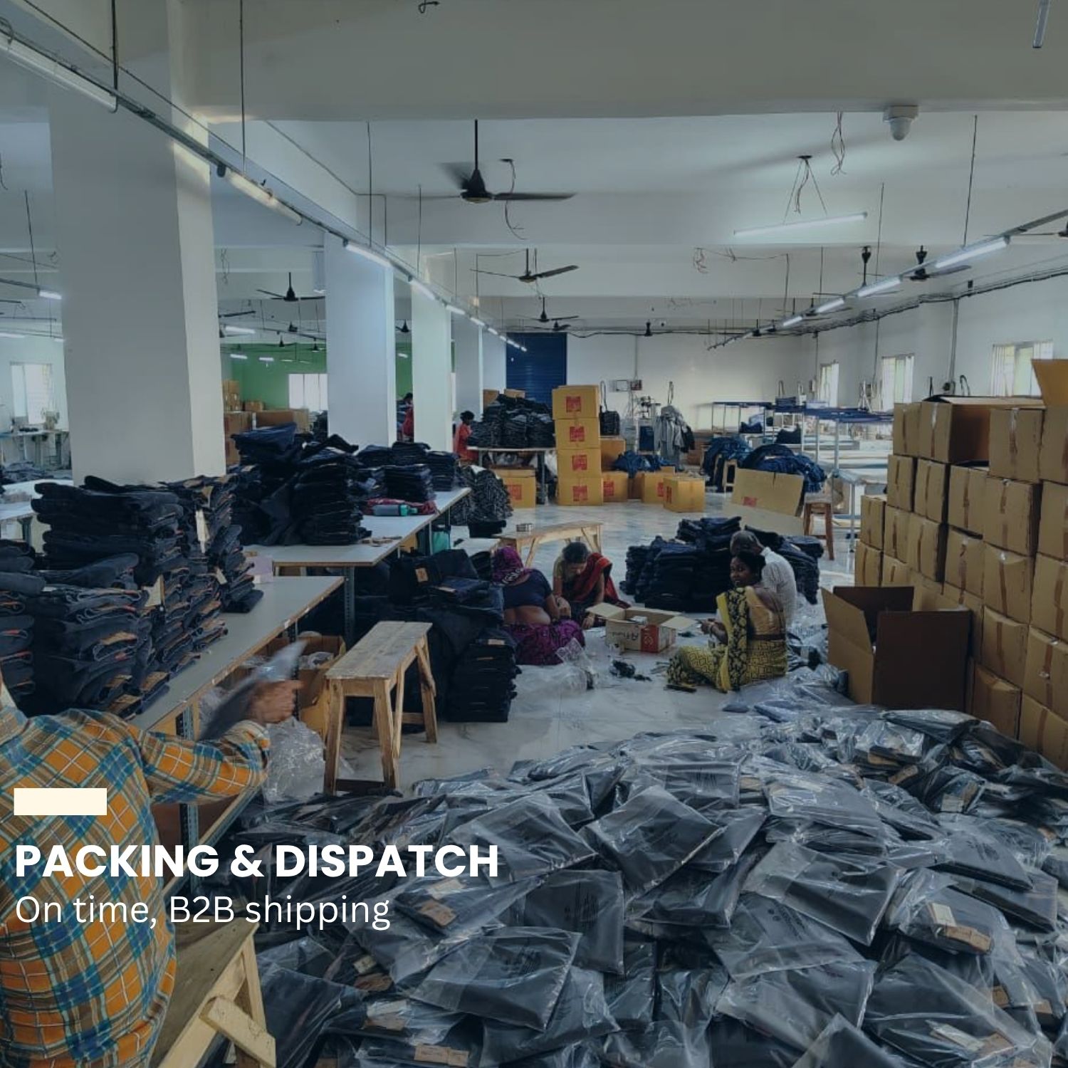 Packing & dispatch — on time, B2B shipping