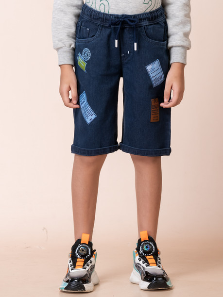 A-Flash Kids Denim Shorts — Blue