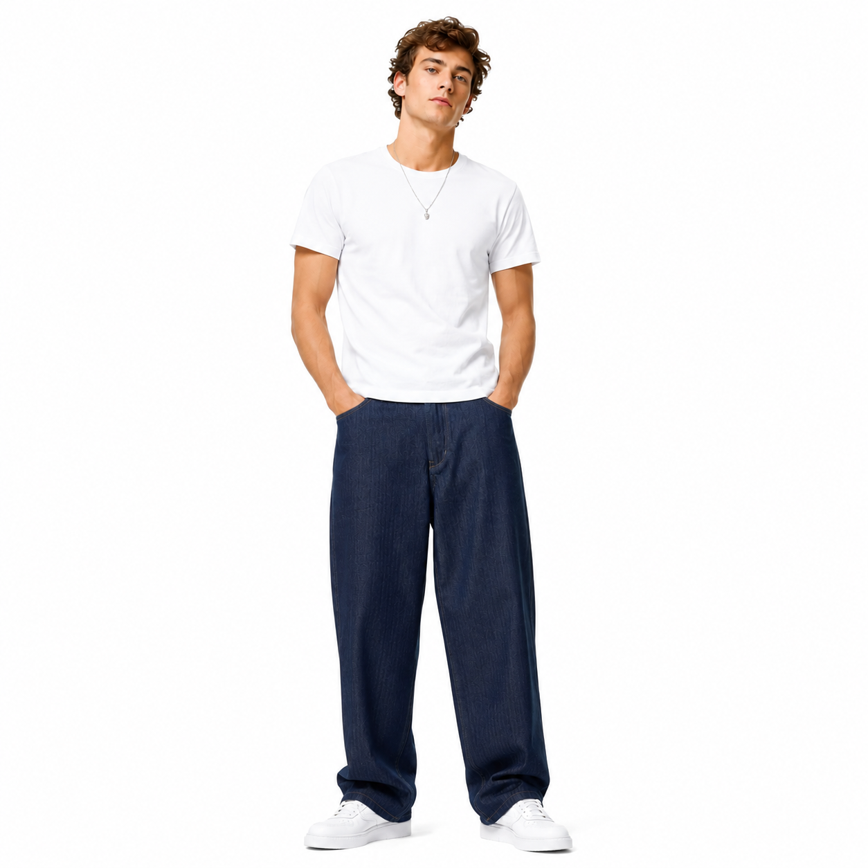 A-Flash look — men's baggy fit