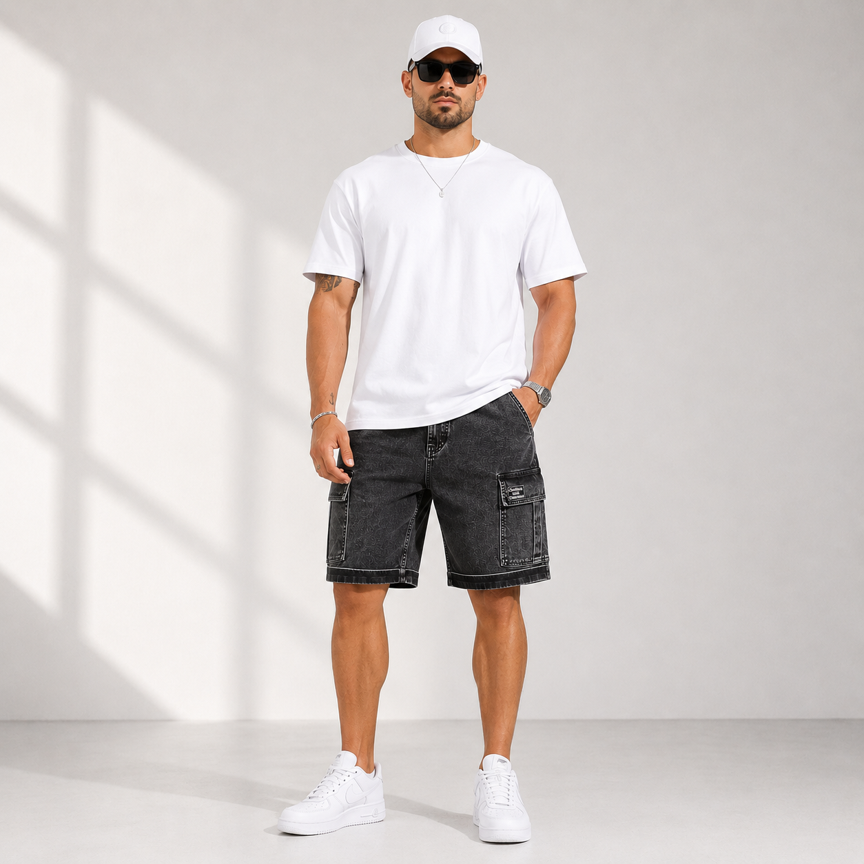 A-Flash Men Denim Shorts — Style 2