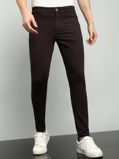 A-Flash Men Slim Fit Jeans — Brown