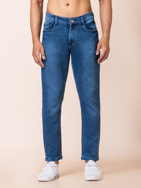 A-Flash Men Straight Fit Jeans — Navy Blue