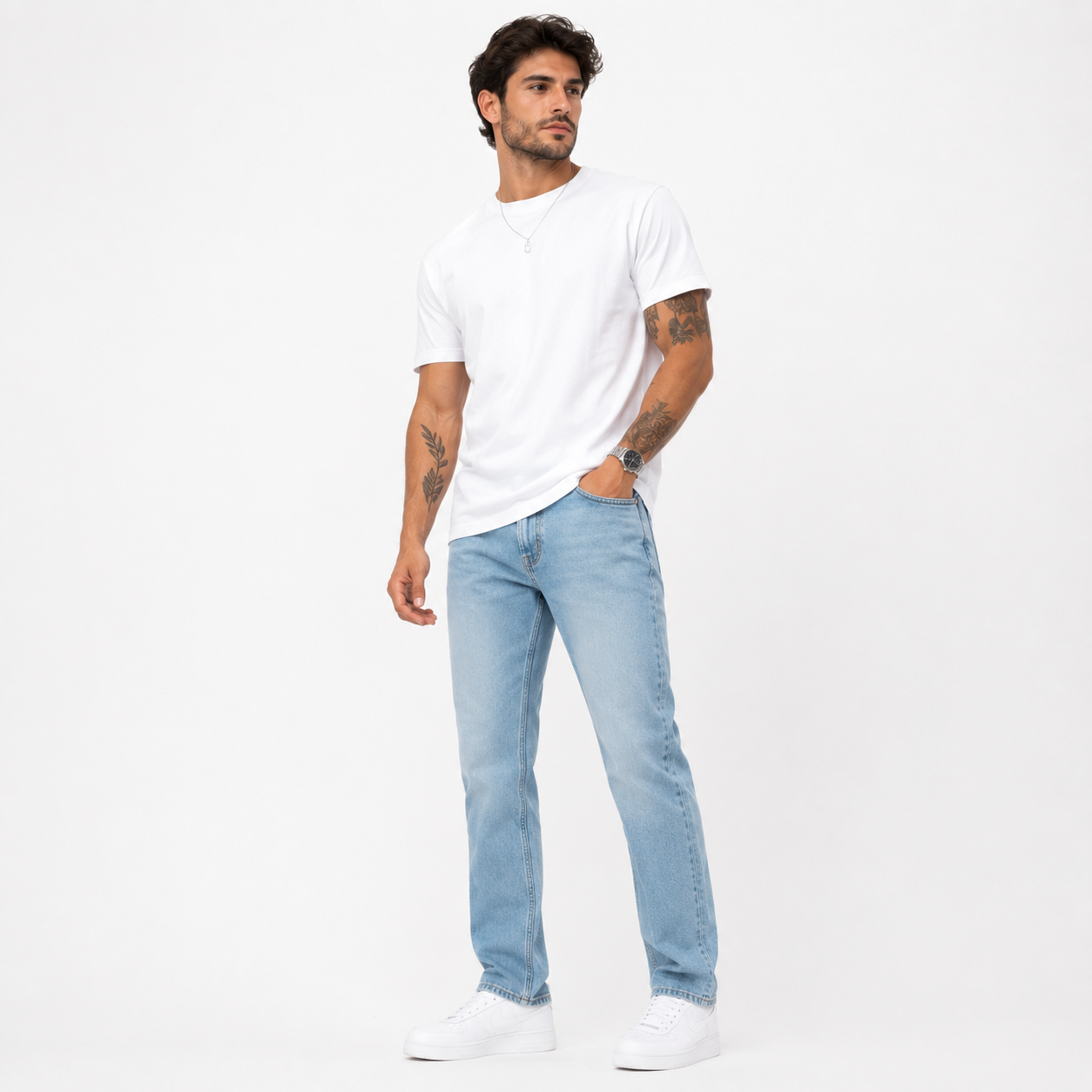 A-Flash Men Straight Fit Jeans — Alternate Wash