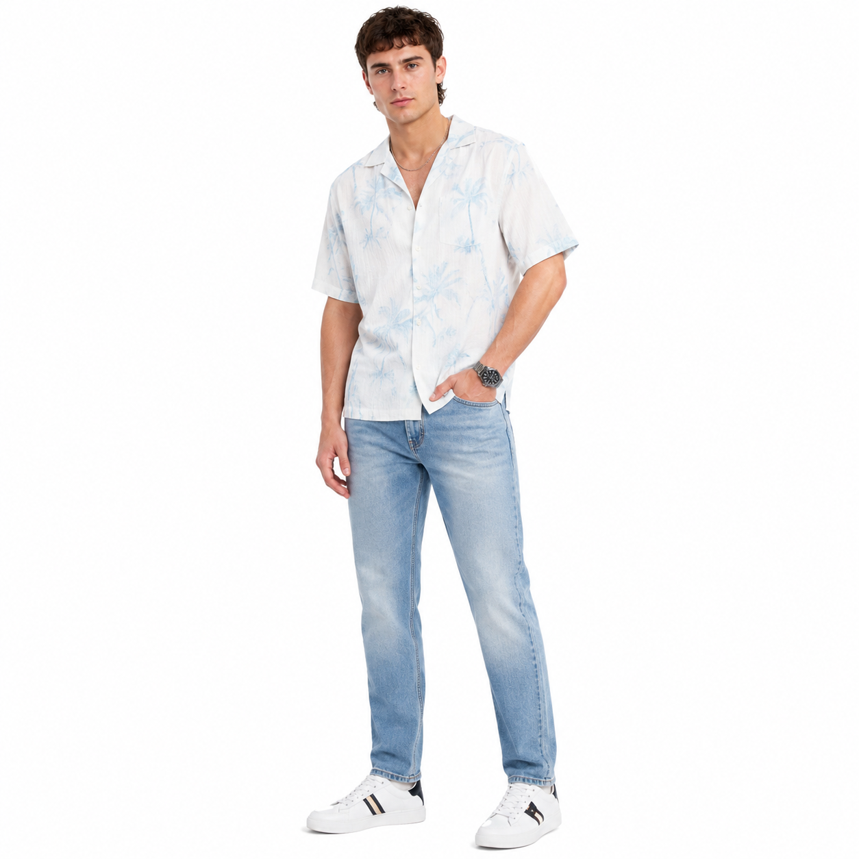 A-Flash Men Straight Fit Jeans — Black