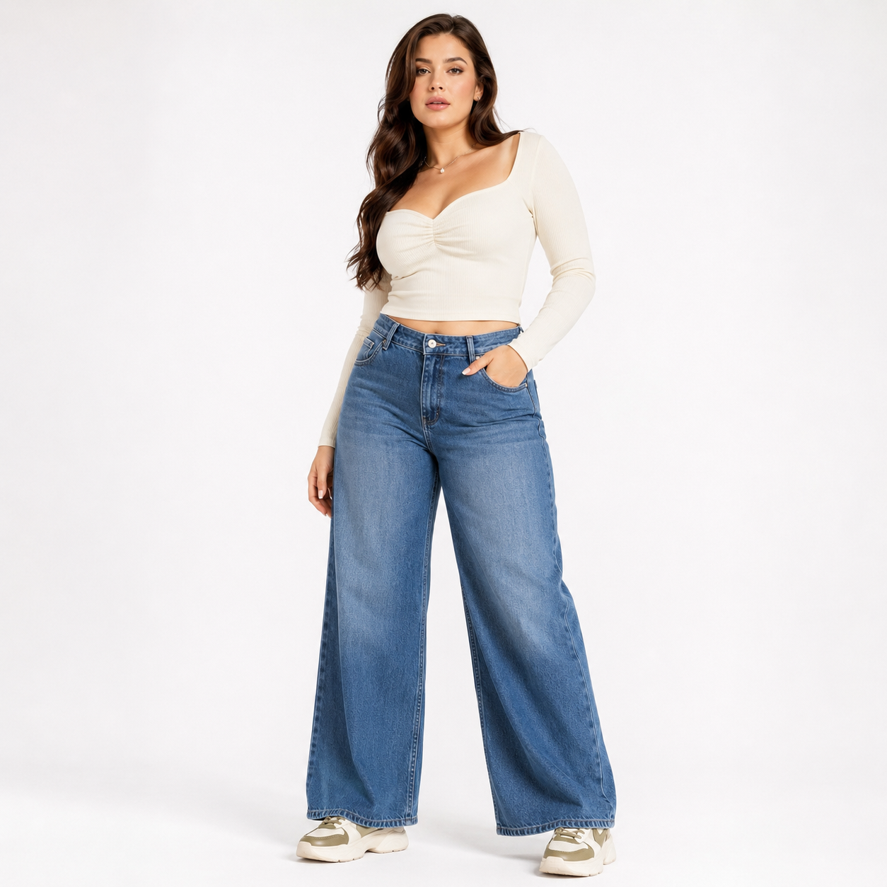 A-Flash Women Wide-Leg Jeans — Alternate