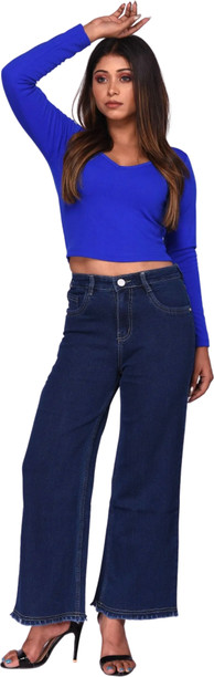 A-Flash Women Regular Fit Jeans — Dark Blue